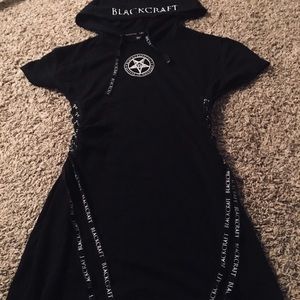 Black Craft Cult Corset Dress XS Goth punk witch